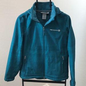 Free Country Zipper Front Faux Fur Lined Jacket